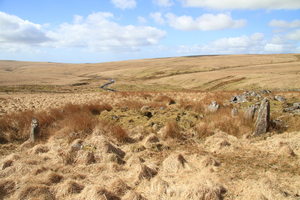 Cairn with stone circle. At the end of a stone row, on the south-east edge of the Hook Lake North 2 settlement.

Copyright Guy Wareham and licensed for reuse under the Creative Commons Licence.