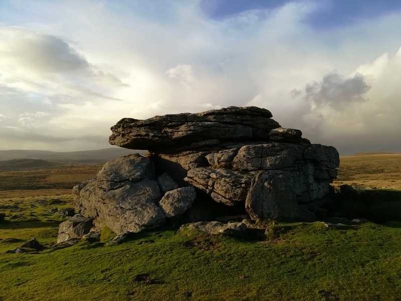 The rather aesthetic Hangershell Rock outcrop, found just to the West of Butterdon Hill Barrow