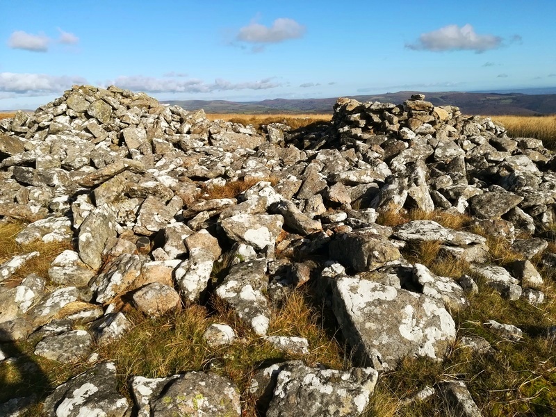 Snowdon Cairns (Dartmoor), the top of the second cairn from the south