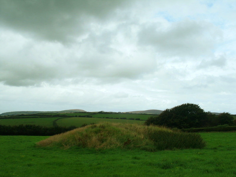 Kentisbury Down, An intact tumulus at SS633438.