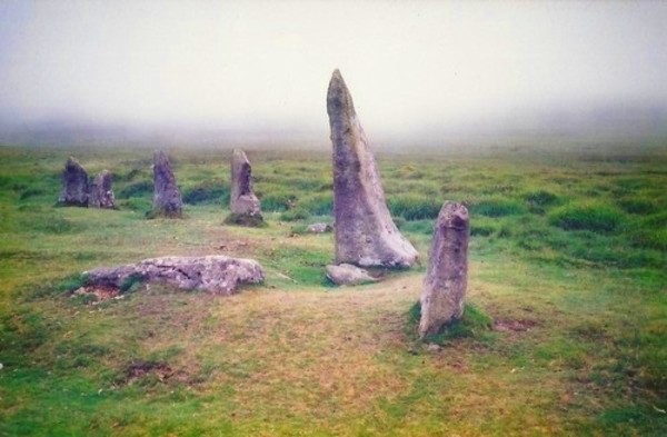 A misty Scorhill stone circle.