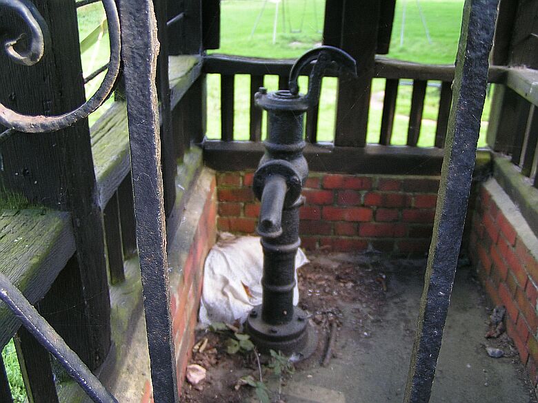 Close up of the pump the forms the 