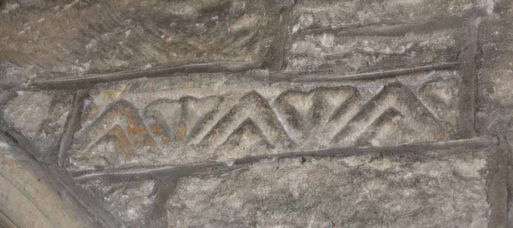 Close up of Newbiggin 22, possibly the side of a slab, but which seemed (to my untrained eye) to possibly be part of a cross shaft.