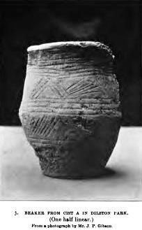 Urn, from Archaeologia Aeliana via archive.org