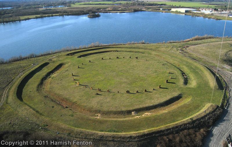 The Devils Quoits, viewed from the south east.

Kite Aerial Photograph

13 March 2011