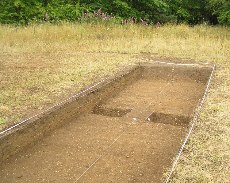 The western part of trench 2 contains evidence of a rectilinear Neolithic enclosure