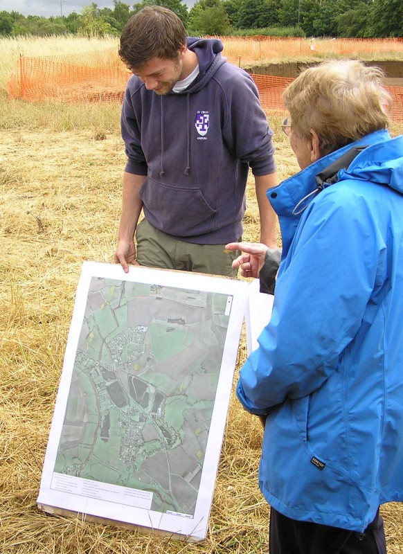 Our guide shows an aerial view of the site