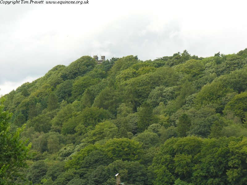 People have been coming to the site of Alton Towers since at least the Iron Age. Within the grounds of the now Theme Park survive the slight earthworks of univallate hillfort, which makes use of the spur above the Churnet Valley. This view shows the site from the south, in Alton.