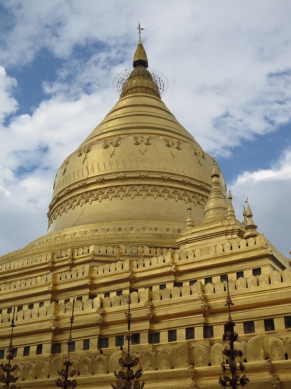 The Shwezigon Pagoda at Bagan.  October 2018
