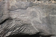 Mt. Shiveet altar stone with petroglyphs - PID:75884