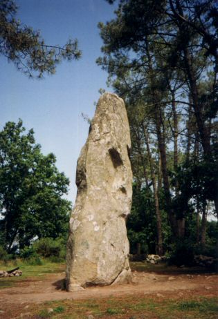 A very impressive menhir.