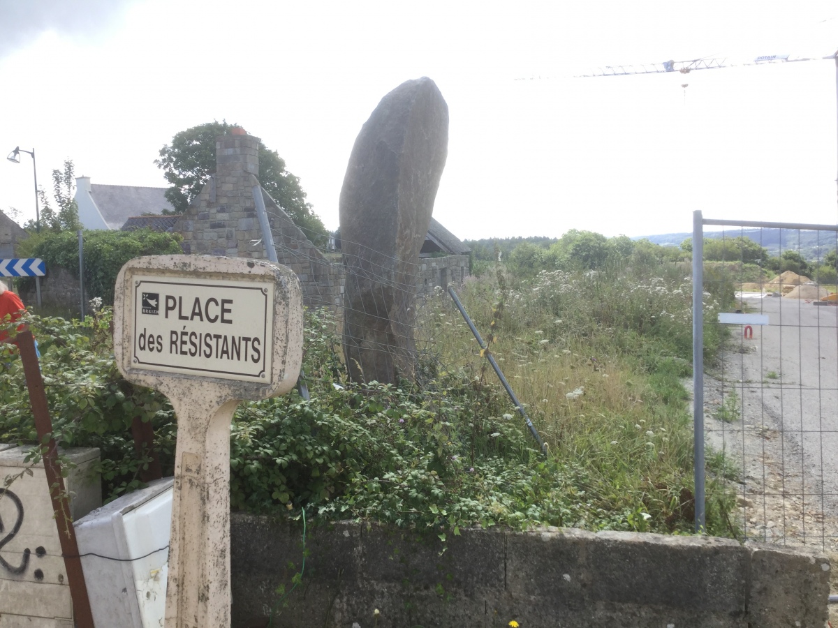 Standing stone in Kerlaz, Finistère