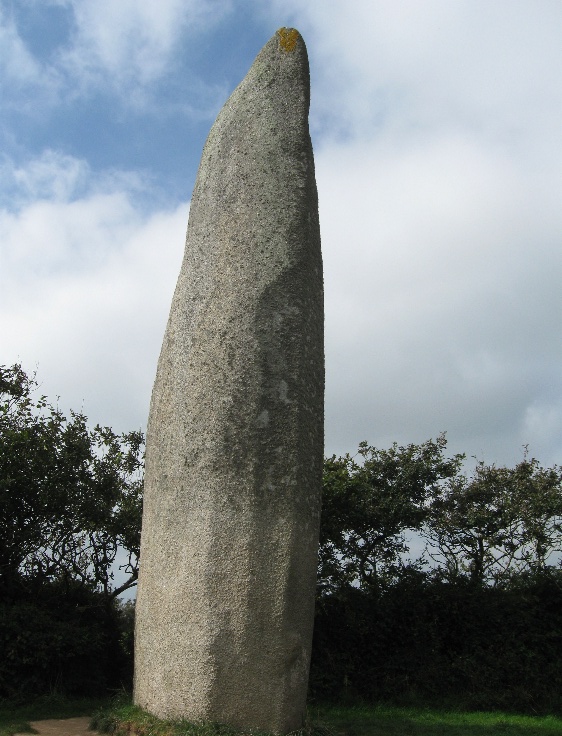 Photographed in September 2009 - the size of this menhir reminds me of the 8 metre Rudston standing stone in Yorkshire.