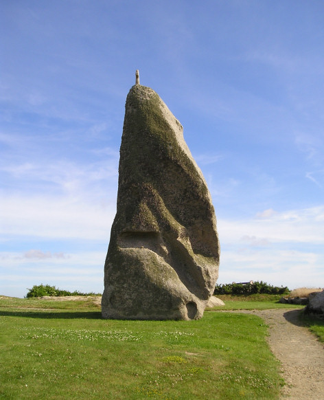 Men-Marz (the Miracle Stone) seen from the north side in all its 8.5 metre glory.