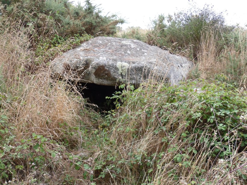 On the other side of the road can be seen this stone, that looks like a dolmen