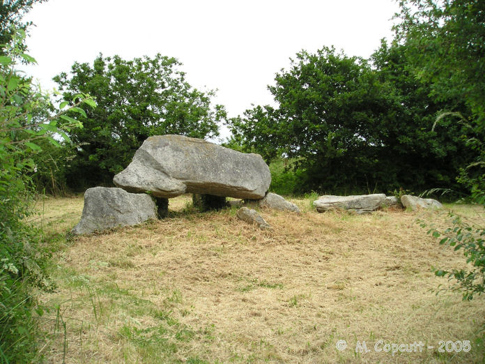 Southwest of Plobannalec, the Tronval dolmens are found just a hundred metres walk from the Quélarn dolmens. 

They look to be the remains of what appears to be a pair of chambers, just a few metres apart.