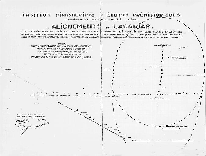 A plan of the stones from 1928. 

https://www.pop.culture.gouv.fr/notice/merimee/PA00089853 