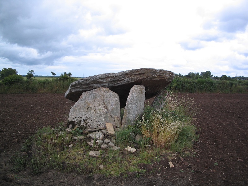 The dolmen with the sloping capstone, June 20, 2004