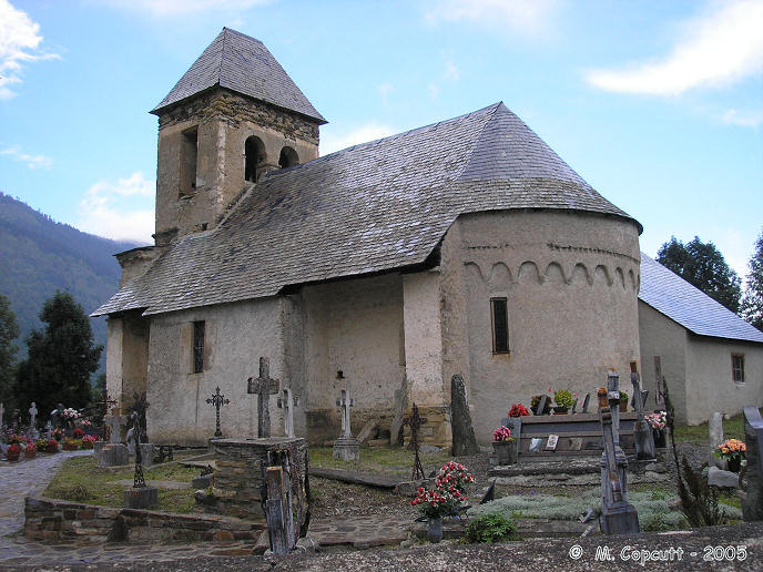 Deep in the Louron valley, on the western side of the Col de Peyresourde in the high Pyrenees, is the tiny village of Armenteule. 

In this sleepy little Pyrenean village there is an old church. Inside the churchyard, just beside the back of the church, is a standing stone....