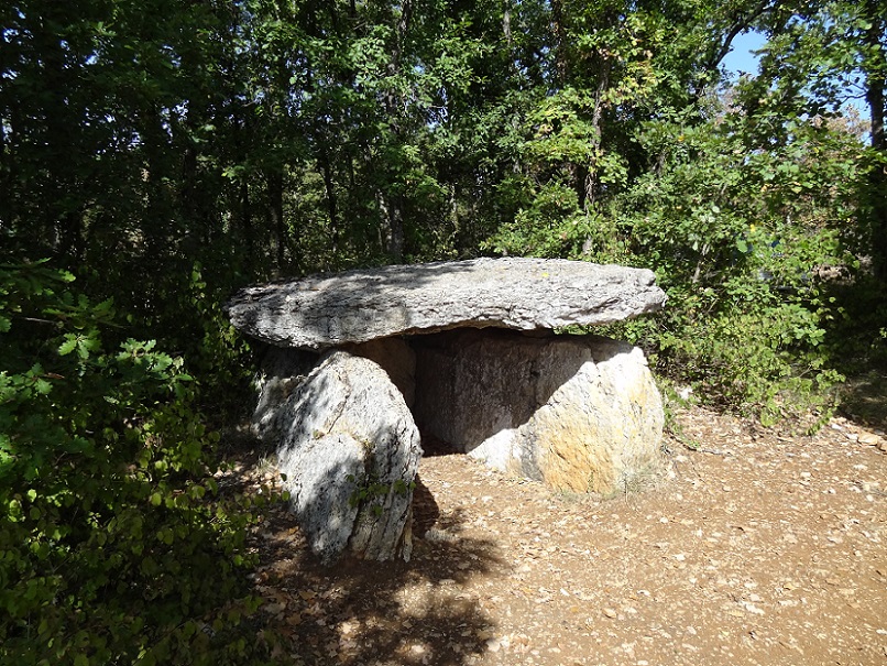 In front of the dolmen on Aug.28, 2018