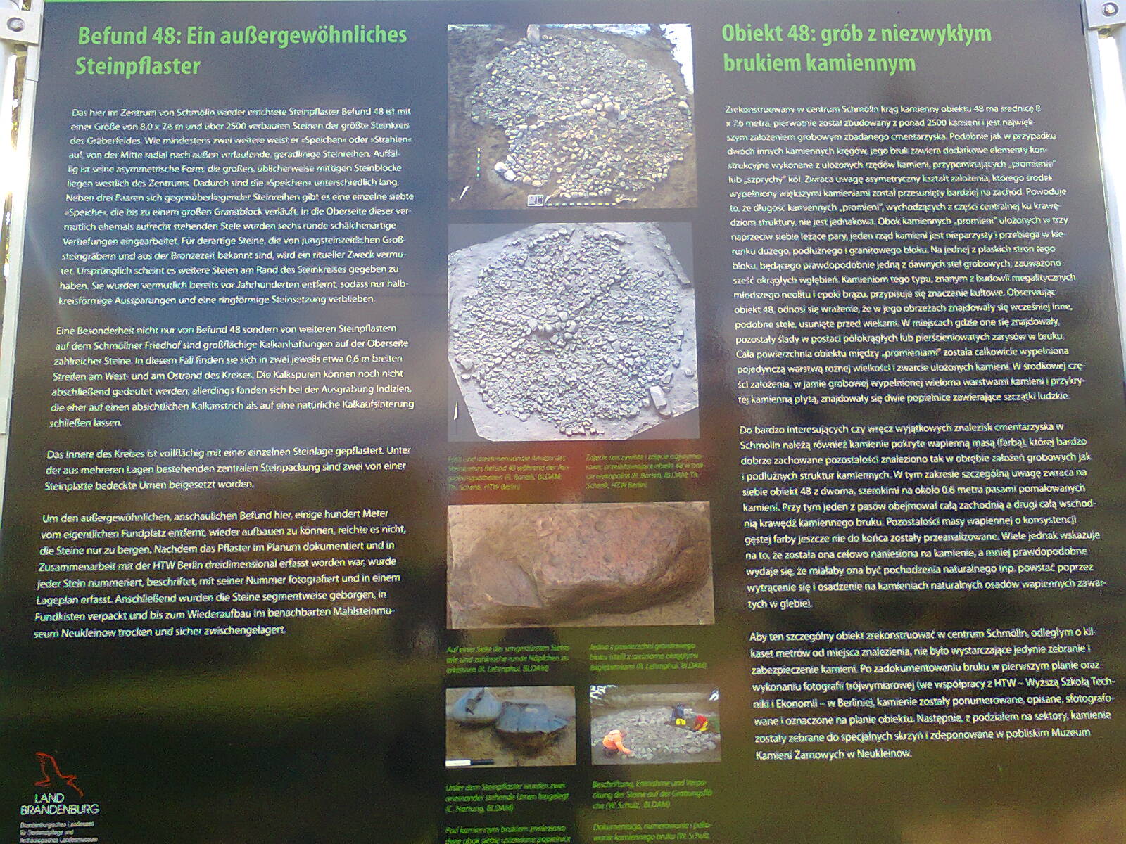 Infoboard in the village schmölln about the excavation.

Picture by Bøddel 30/10-2016