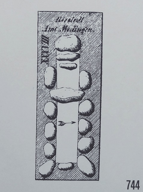 Steel-engraving, Estorff, 1836
Picture credits: Sprockhoff, Atlas der Megalithgräber Deutschlands, 
Teil 3: Niedersachsen (1975)
