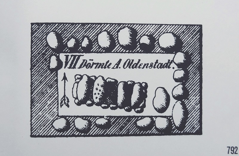Steel-engraving, von Estorff, 1836
Picture credits: Sprockhoff, Atlas der Megalithgräber Deutschlands, 
Teil 3: Niedersachsen (1975)
