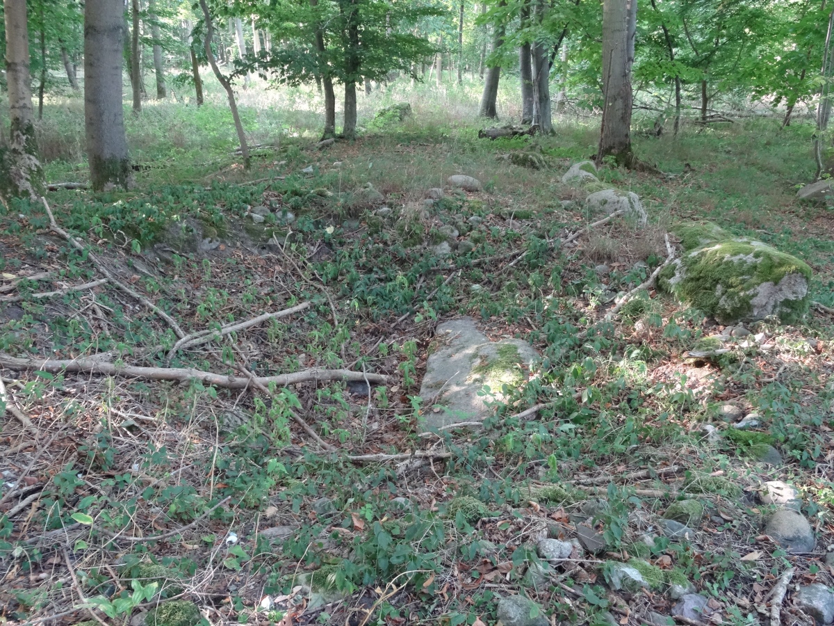 Klein Methling Steingrab 1 (Sprockhoff 386) - remains of the burial chamber (photo taken on September 2020).