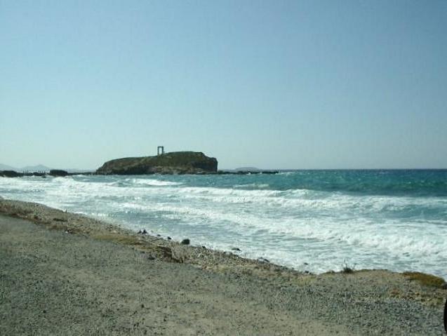 Site in Greek Islands (Aegean etc)
 View of Portara from outside town.