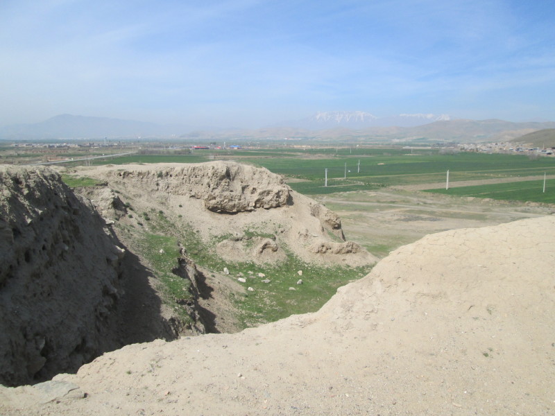 The excavations.  April 2014
