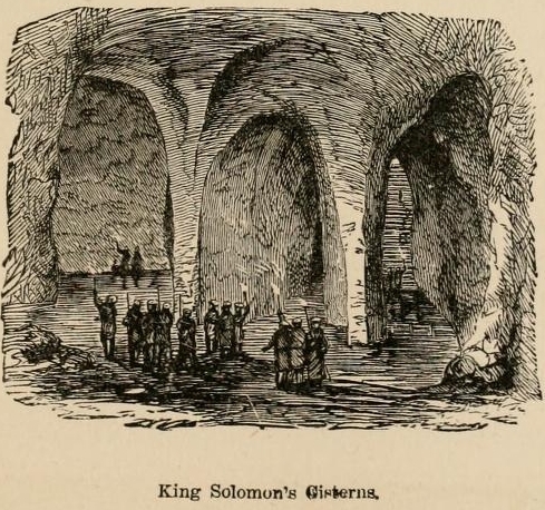 Drawing of King Solomon's Cisterns, from 