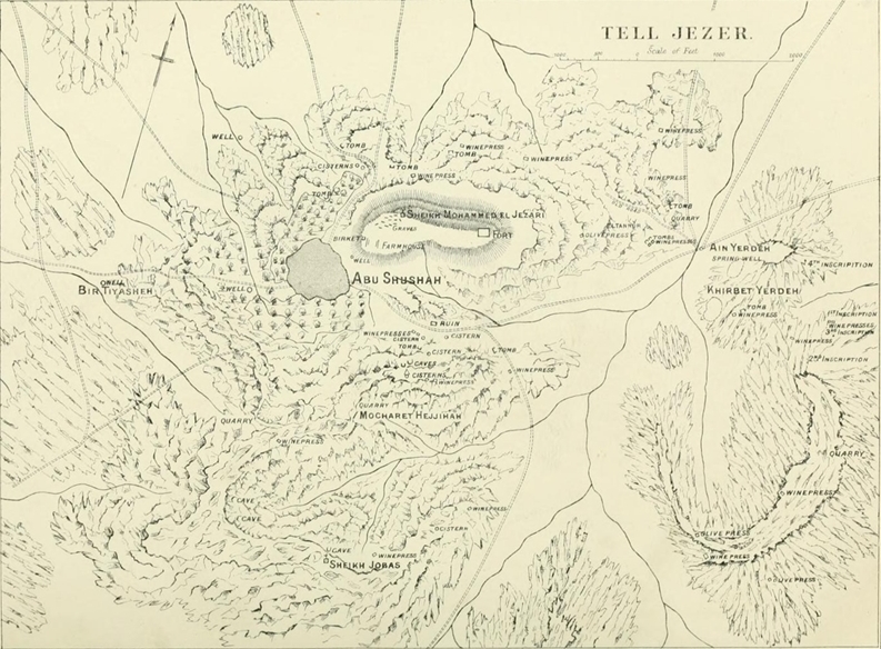 Old plan of the area from 