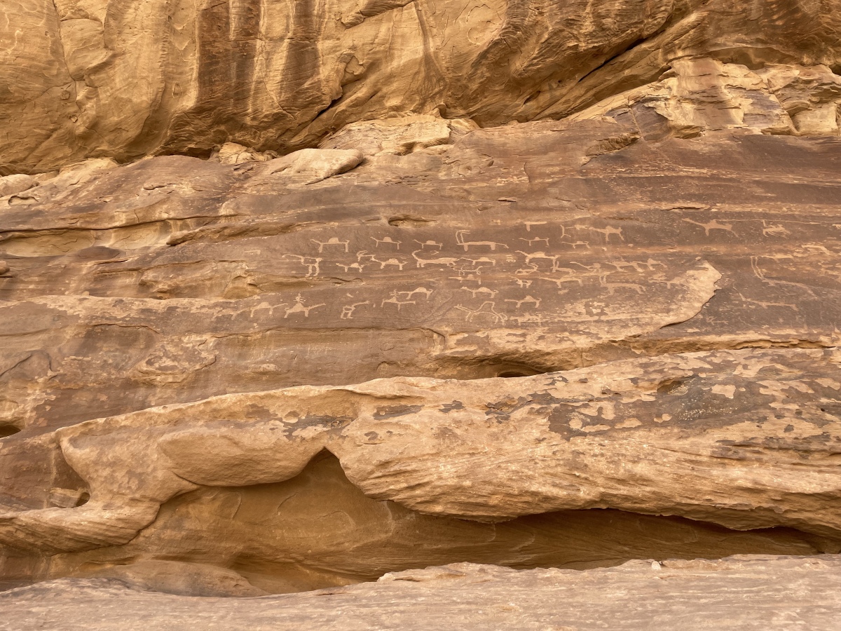 Petroglyphs at Wadi Rum