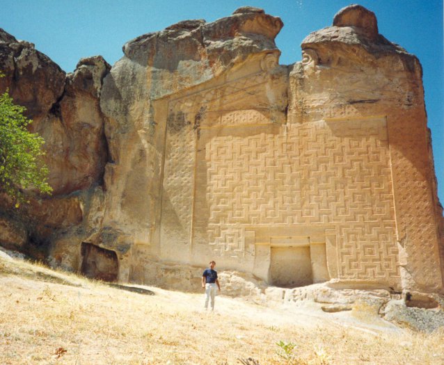 Another view of the shrine to Cybele with myself for scale.September 1993.
