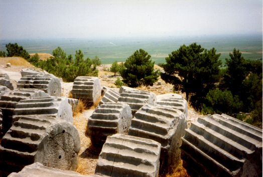 Ruined temple columns.