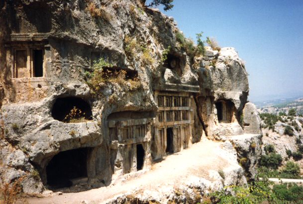 Lycian tombs at Tlos.