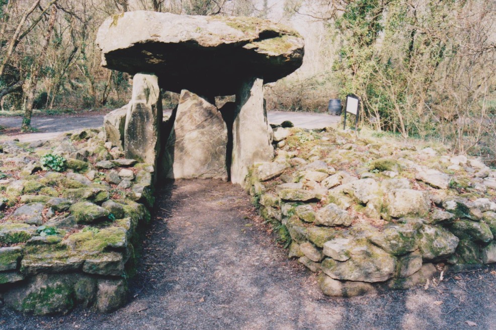 Facing the entrance to the Portal Dolmen back in 2003.  If you check out the website http://www.irishheritage.ie/stone-age-7000bc-2500bc/ you'll see it is much more overgrown these days.  The park celebrated its 30th anniversary in June this year.