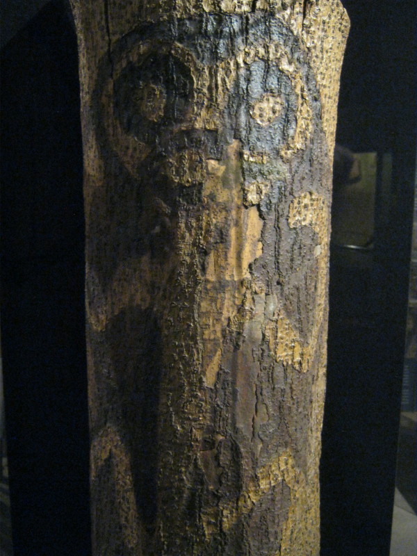 Moriori Rakau Momori bark carving from Chatham Islands.  June 2014.

