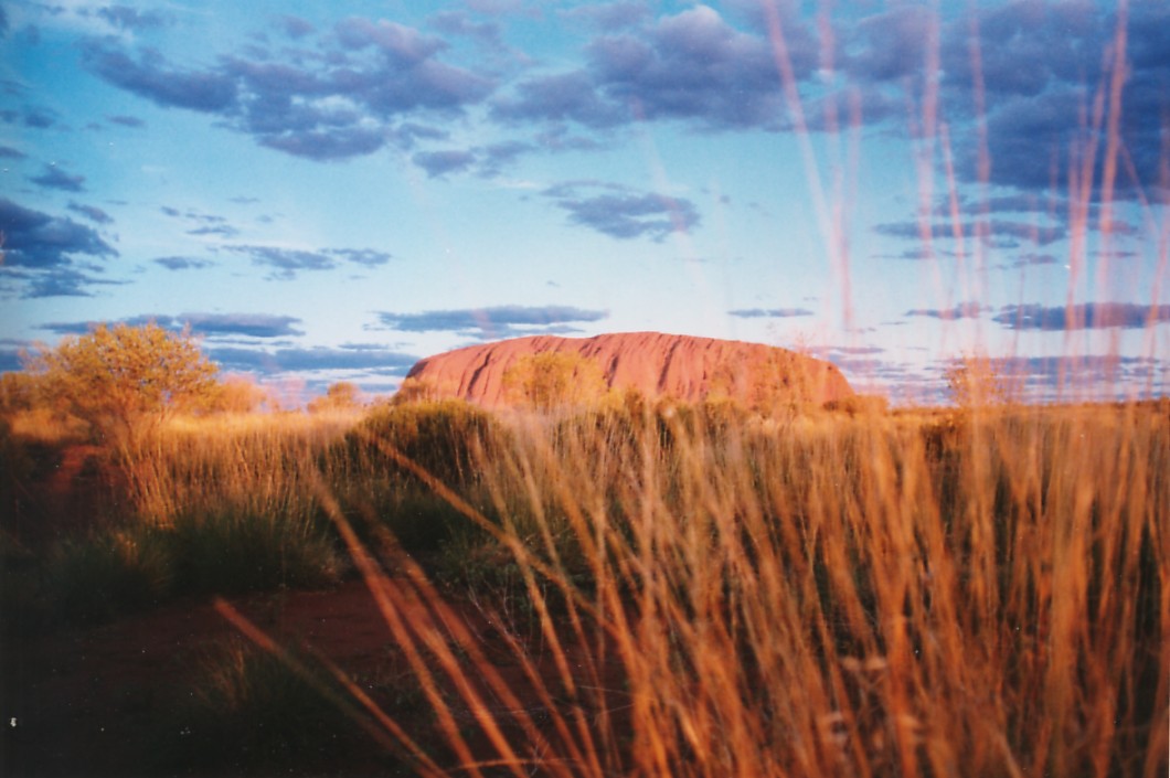 Ayer's Rock, or Uluru, sacred site to the Aboriginal people, Northern Territory.