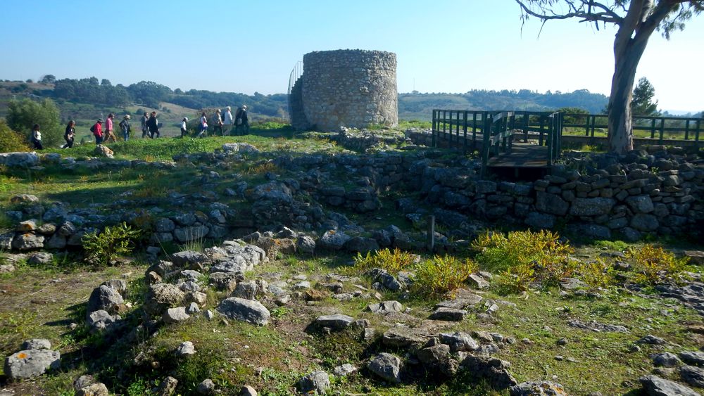 One tower was reconstructed and is possible to get a picture from the whole area from the top of it.

