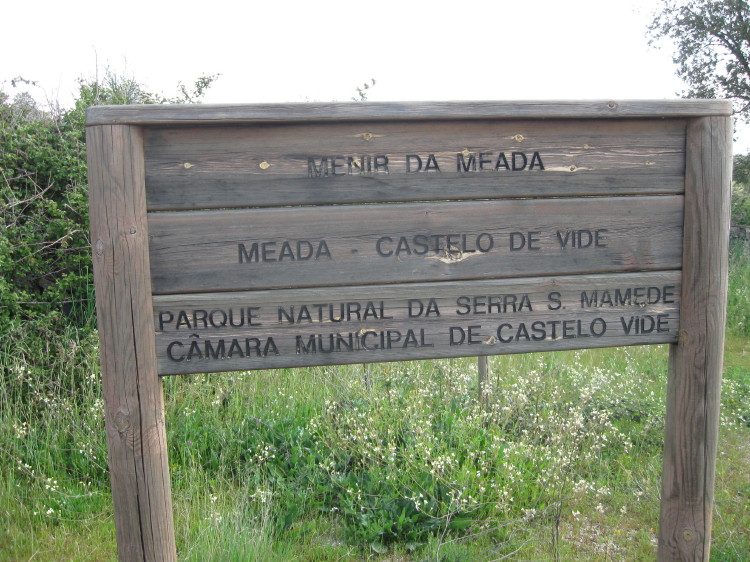 The site sign. April 2010.
Site in Alentejo Portugal