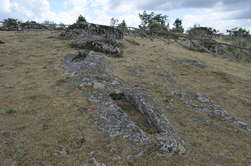 Rock cut tomb in Guarda Portugal.
Necrópole das Forcadas, June 2019.