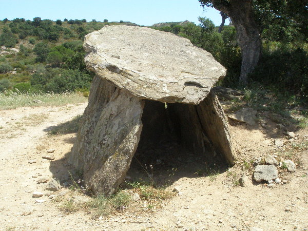 Site in Cataluña Spain: The chambered tomb Cap de l'Home.
