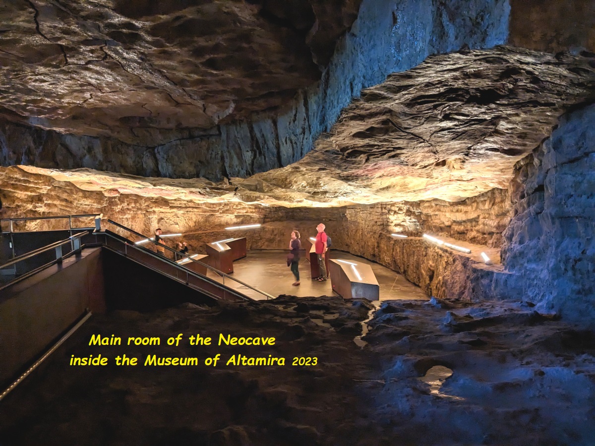 Main room of the Neocave inside the Museum of Altamira (May 2023)