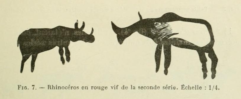 Red Rhinoceroses, from Breuil's account in 