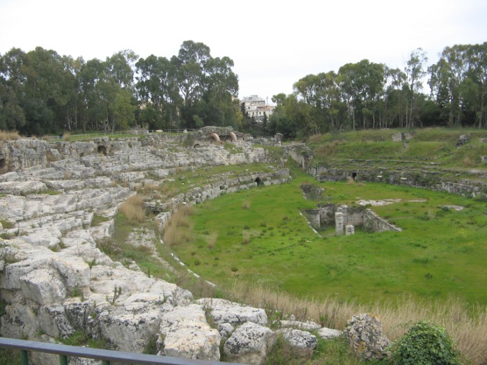 This site was used almost exclusively for gladiatorial combat - to the extent that a smaller new one was constructed in the town for staged events.