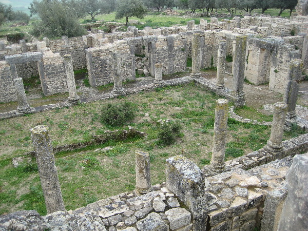 Dougga Trefolium House. It is believed this was the local Bordello.