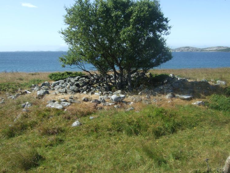 The second large burial cairn.
