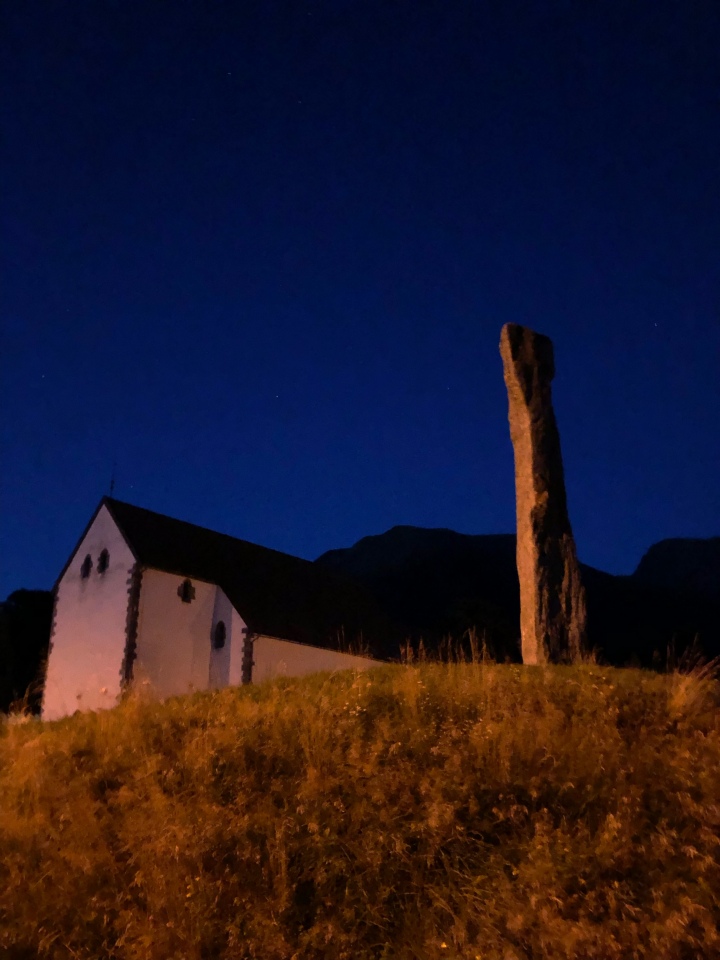 Modern Menhir at Kvinnherad Church