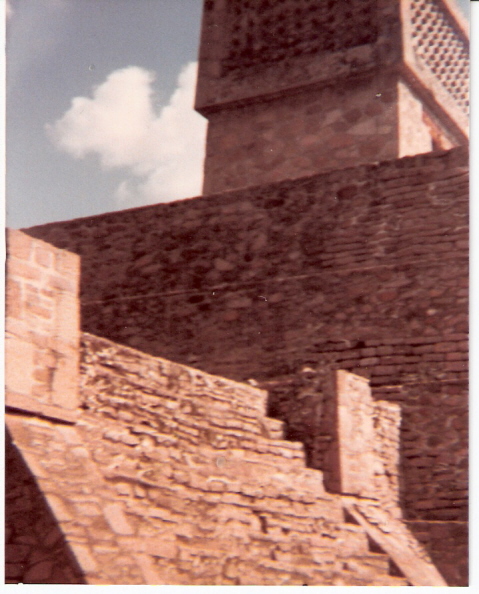 North West Corner of this charming little double Pyramid/temple just North of Mexico City.
It is also called Santa Cecilia Pyramid.
There is a small museum/Lapidarium

Scan of picture from 1982. Things might have changed since then, but it is still visible on Google Earth.